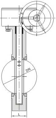 Centerline of folder-like soft seal butterfly valve