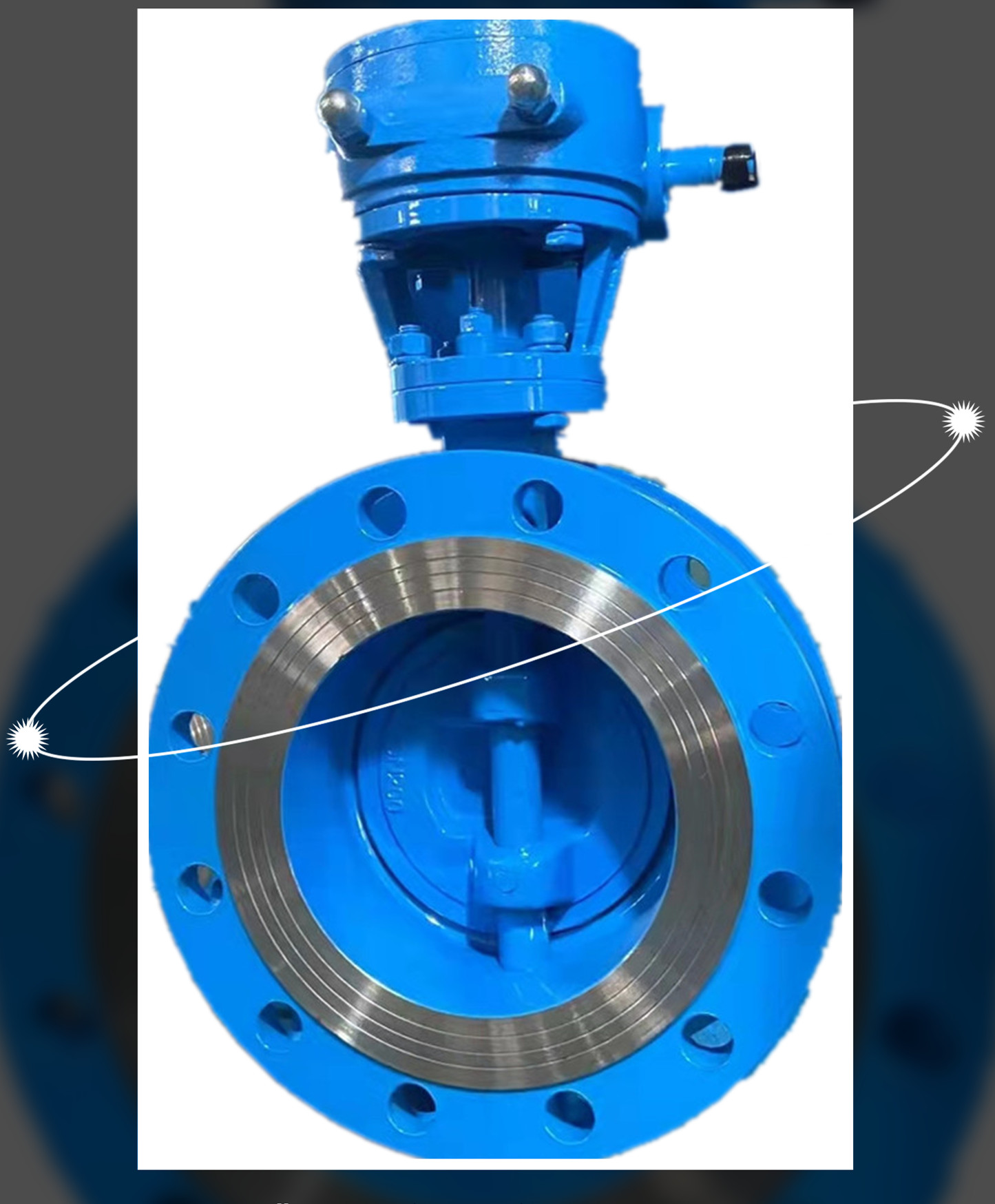 Flanged ventilating butterfly valve