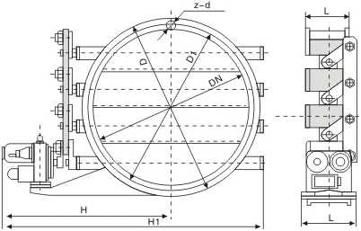 Round-regulating electric screen butterfly valve