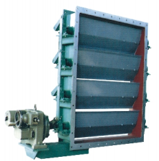 Rectangula screen-regulating electric butterfly valve