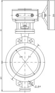 American Standard Folder Connection Metal Seal Butterfly Valve