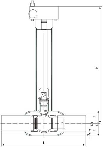 Underground fully welded steel ball valve, pre-incubated