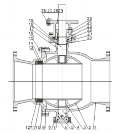  Fixed cinder Ball Valve