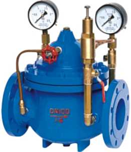 Pressure reducing valve、slowly-closing check valve