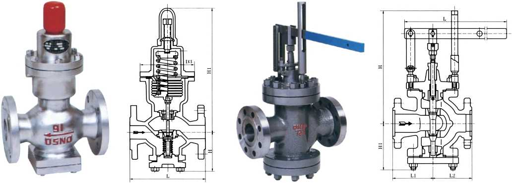Bellows type pressure reducing valve、Lever type pressure reducing valve