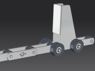 Steel conveyor chain