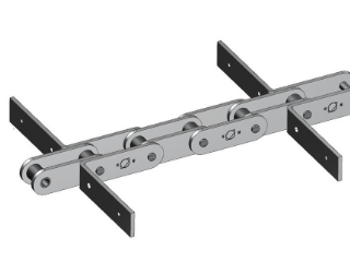 Grain scraper conveyor chain