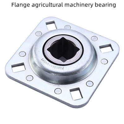 square hole relubrication, hexagonal hole series, agricultural machinery bearing assembly with flange