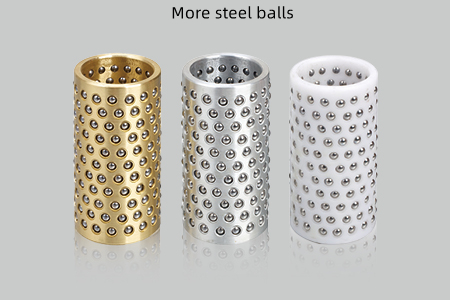 FZH (copper-based), FZL (aluminum-based), FZP (resin-based) Standard type More steel balls Most steel balls
